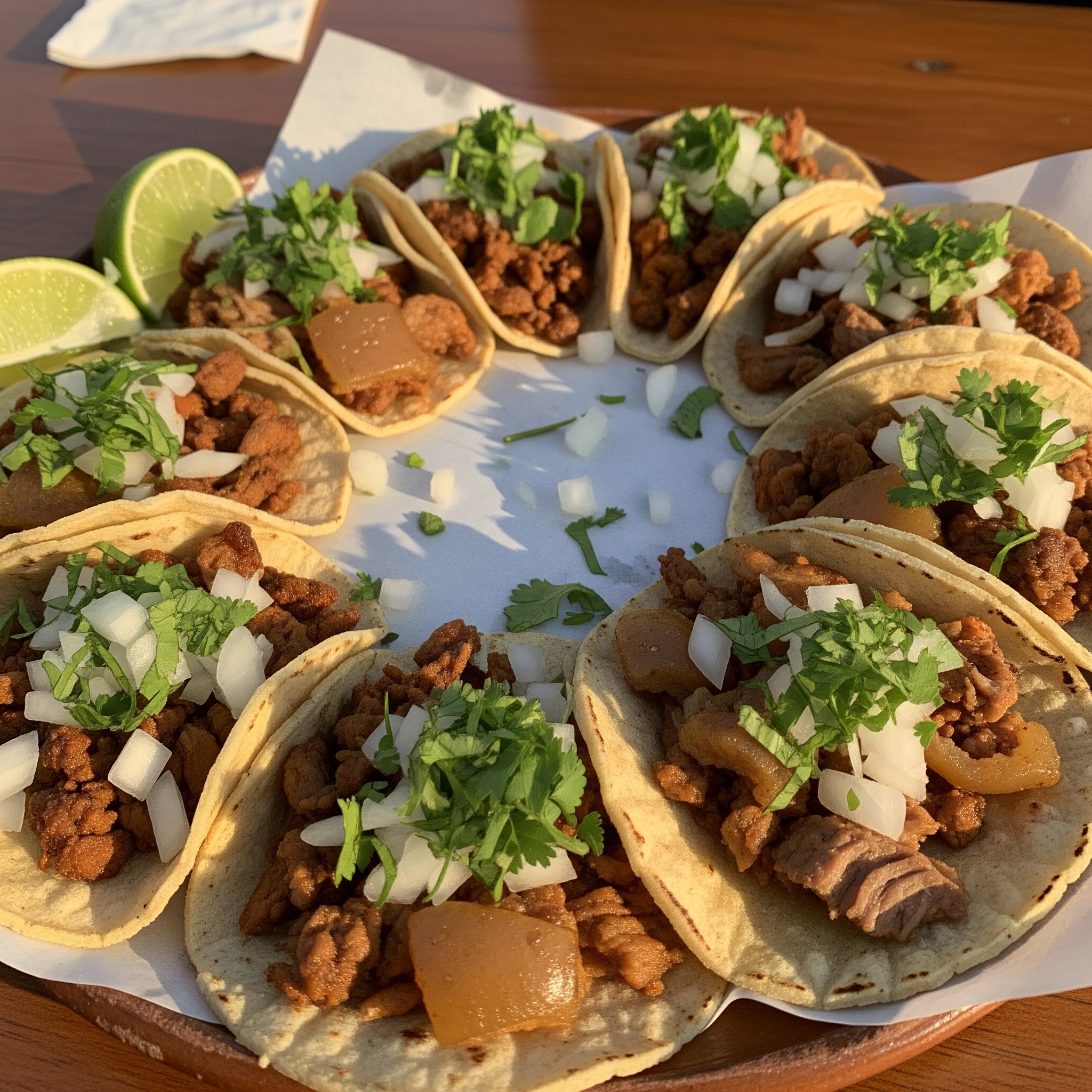 tacos de carnitas x10