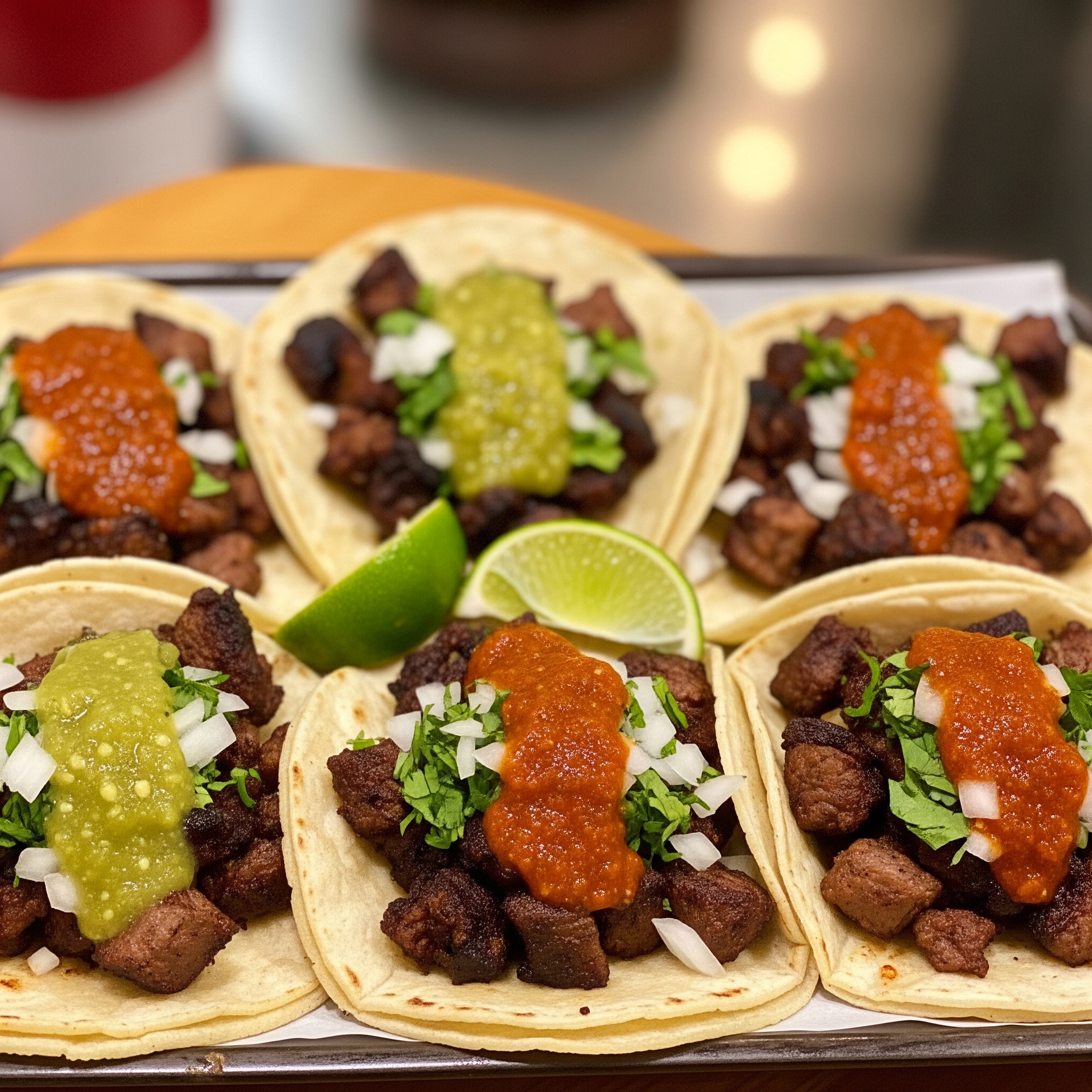 tacos de suadero x6