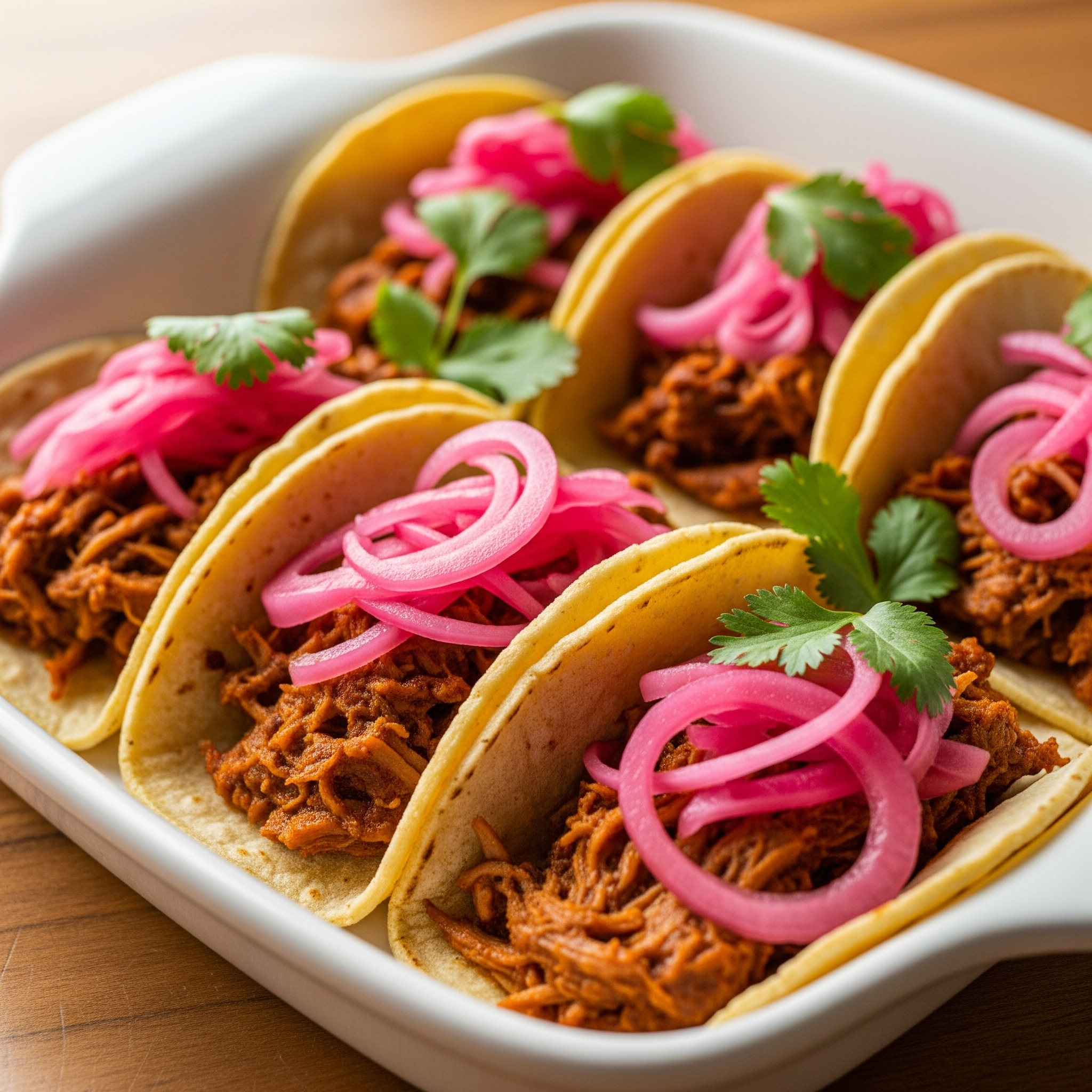 taquitos de cochinita pibil x6